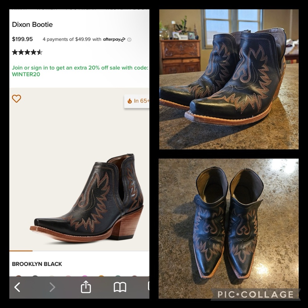 Size 10 - Ariat Dixon Booties.